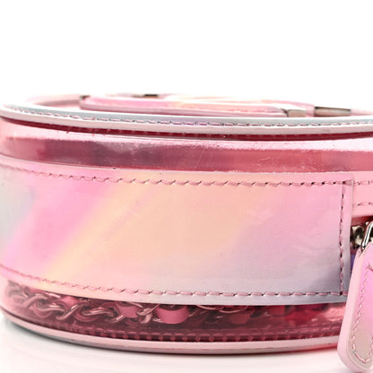 Chanel PVC Lambskin Filigree Round Clutch With Chain Pink 10 of 10