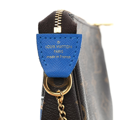 Louis Vuitton Monogram 2019 Christmas Animation Mini Venice Pochette Accessories Blue 7 of 9