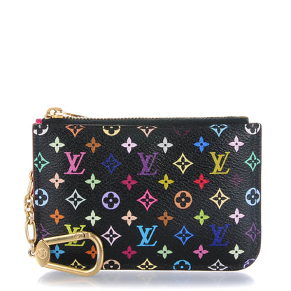 Louis Vuitton Monogram Multicolor Key Pouch Black Grenade 1 of 7