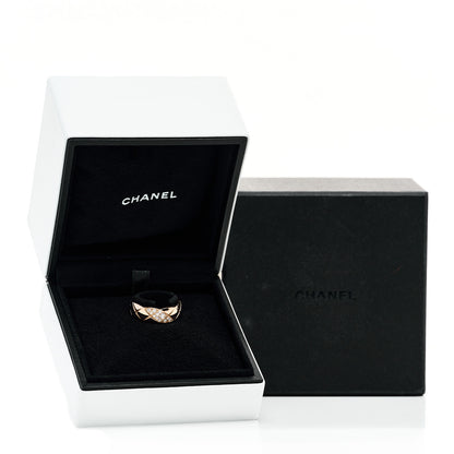 Chanel 18K Beige Gold Diamond Small Coco Crush Ring 56 7.75 7 of 7
