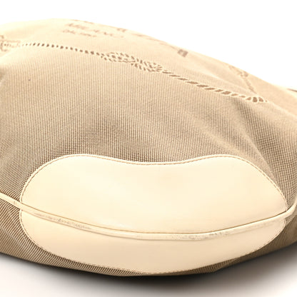 Prada Jacquard Logo Shoulder Bag Corda Cera 10 of 10