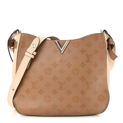 Louis Vuitton Cuir Plume Cuir Ecume Very Hobo Sesame Creme 1 of 23