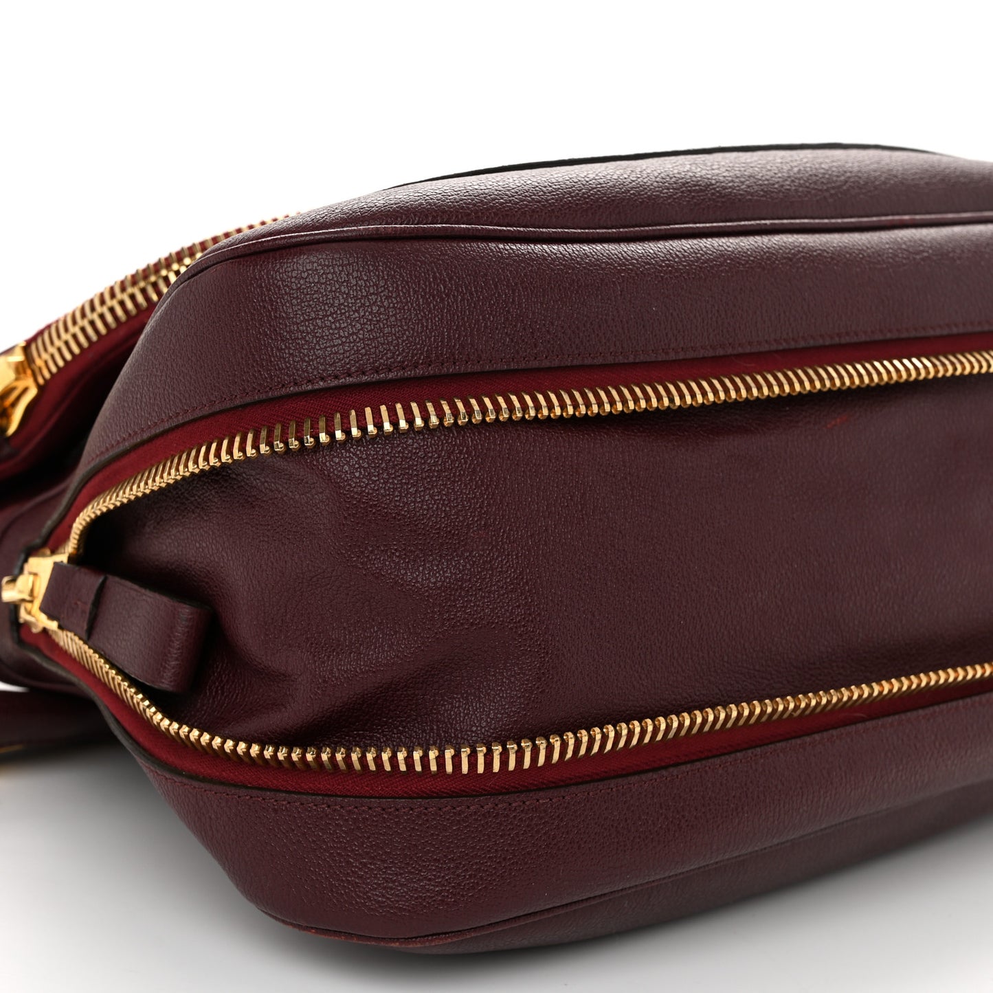 Pebbled Calfskin Large Jennifer Burgundy