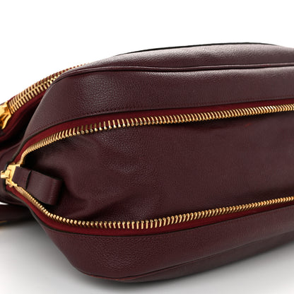 Tom Ford Pebbled Calfskin Large Jennifer Burgundy 8 of 10