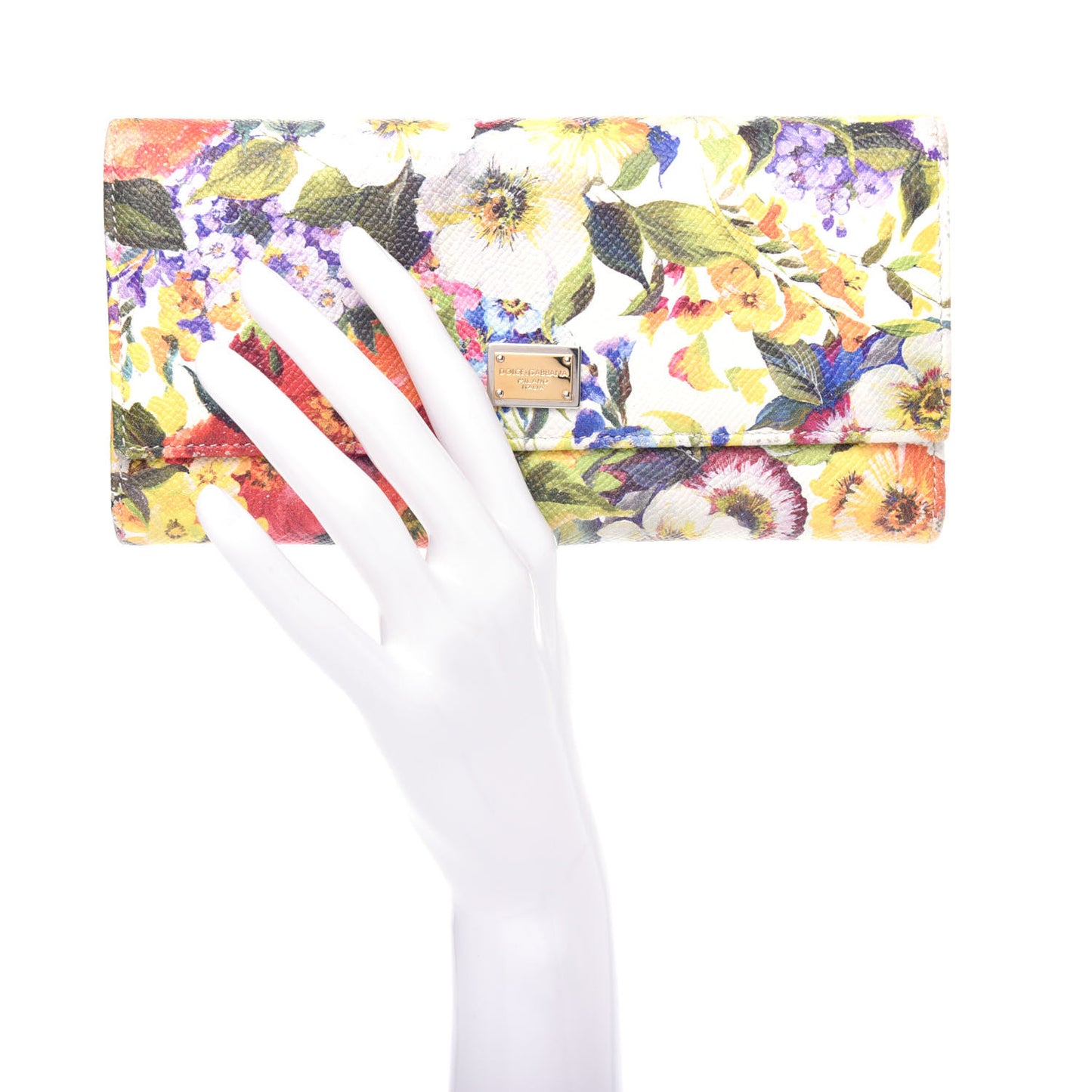 Dauphine Floral Print Continental Wallet Multicolor