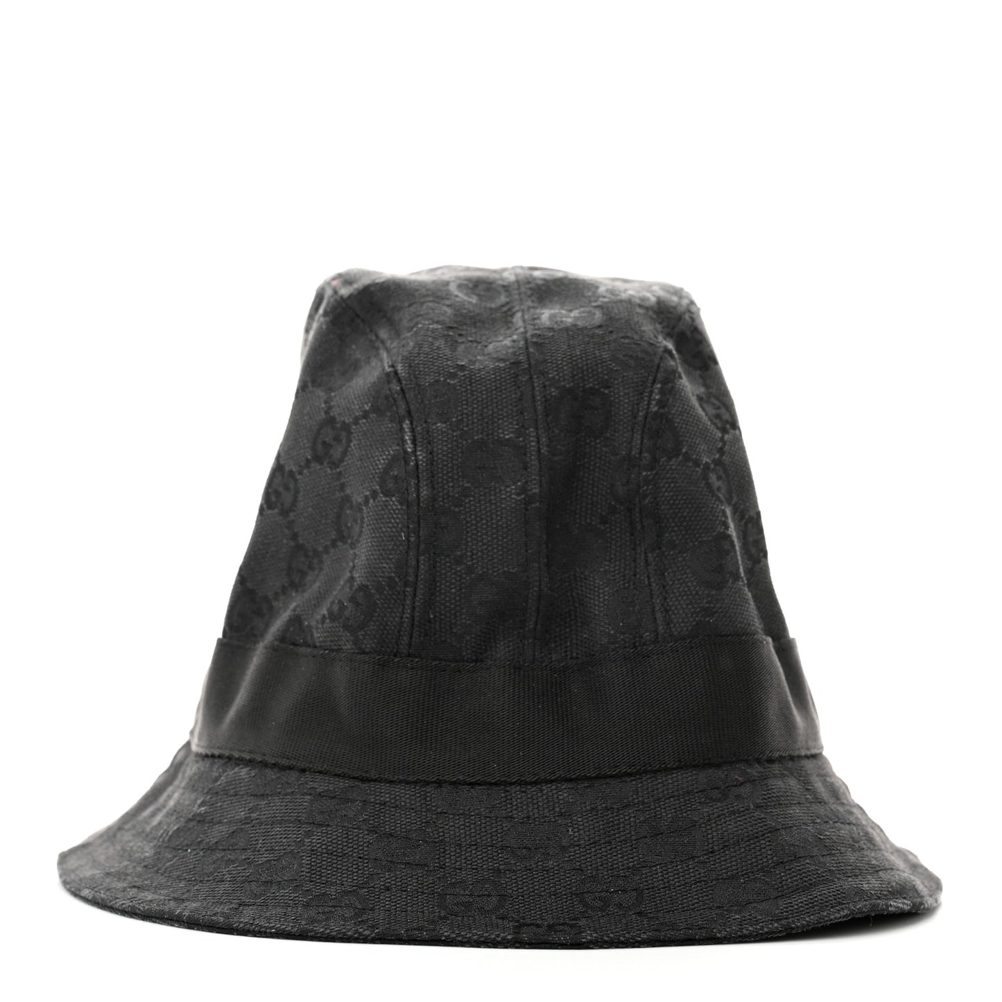 GG Monogram Bucket Hat M Black