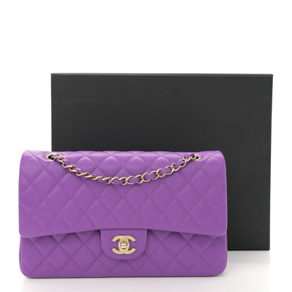 Chanel Caviar Quilted Medium Double Flap Purple 11 of 11