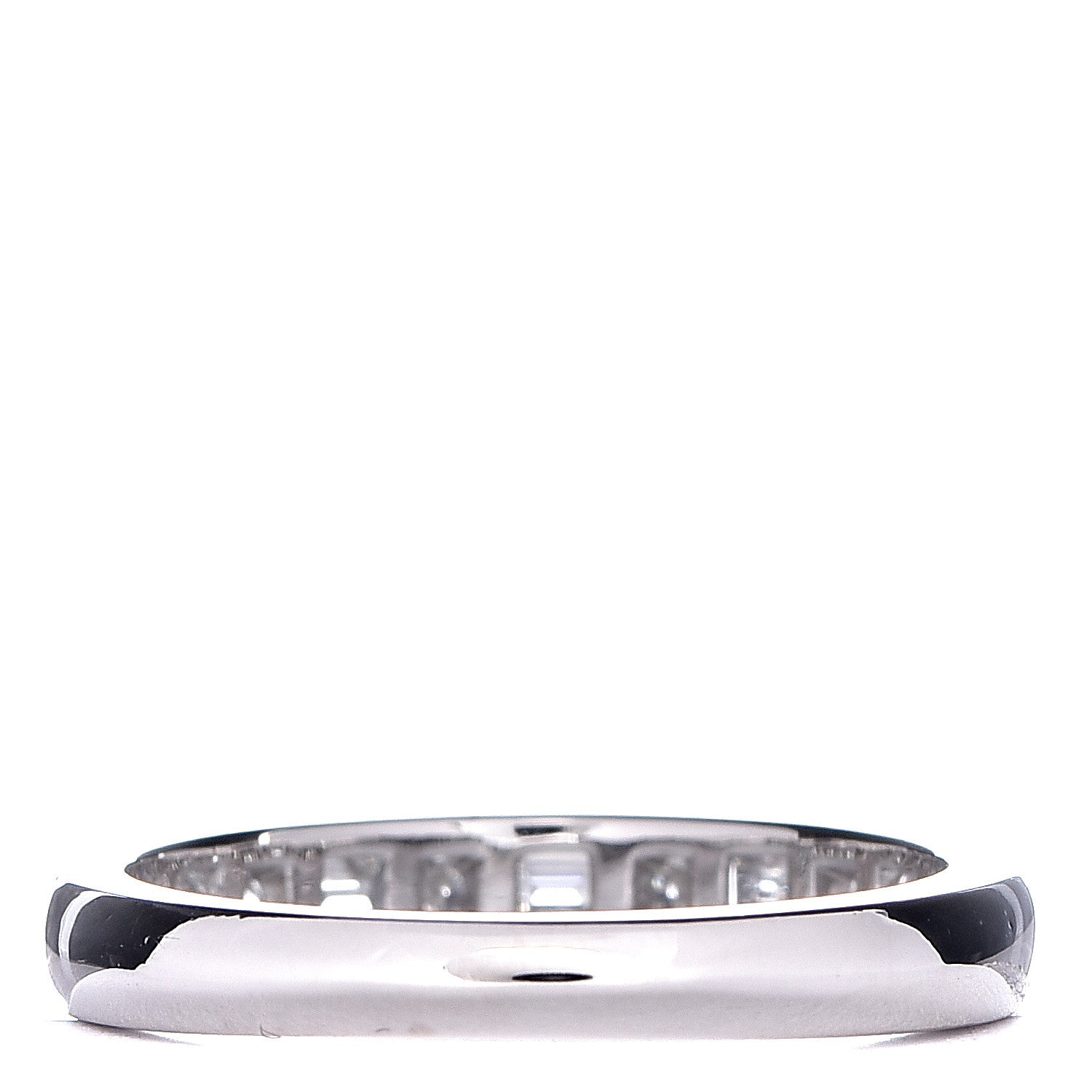 Tiffany Platinum Diamond 3mm Channel-Set Band Ring 56 7.75 4 of 6