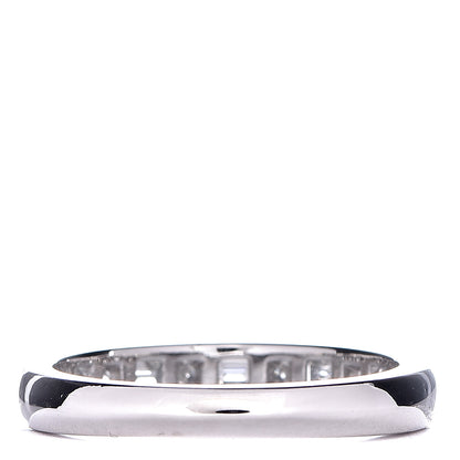 Tiffany Platinum Diamond 3mm Channel-Set Band Ring 56 7.75 4 of 6
