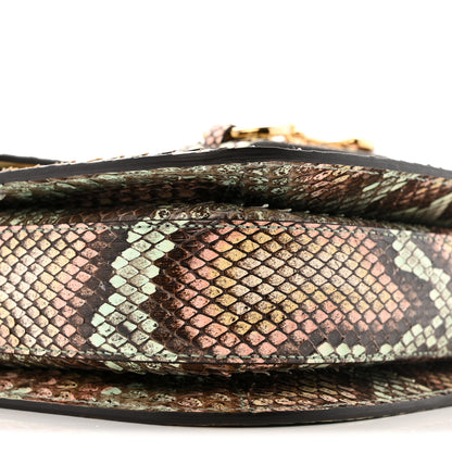 Gucci Snakeskin Horsebit 1955 Shoulder Bag Multicolor 9 of 13