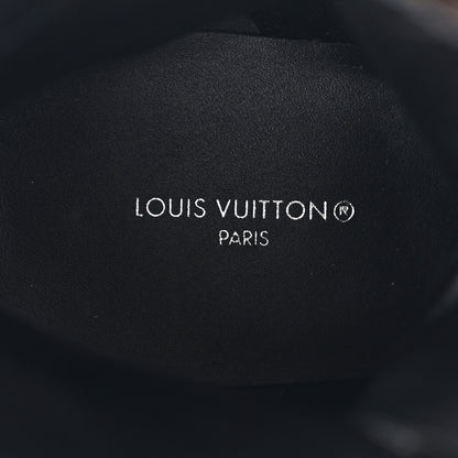 Louis Vuitton Suede Calfskin Monogram Laureate Platform Desert Boots 37 Taupe 7 of 11