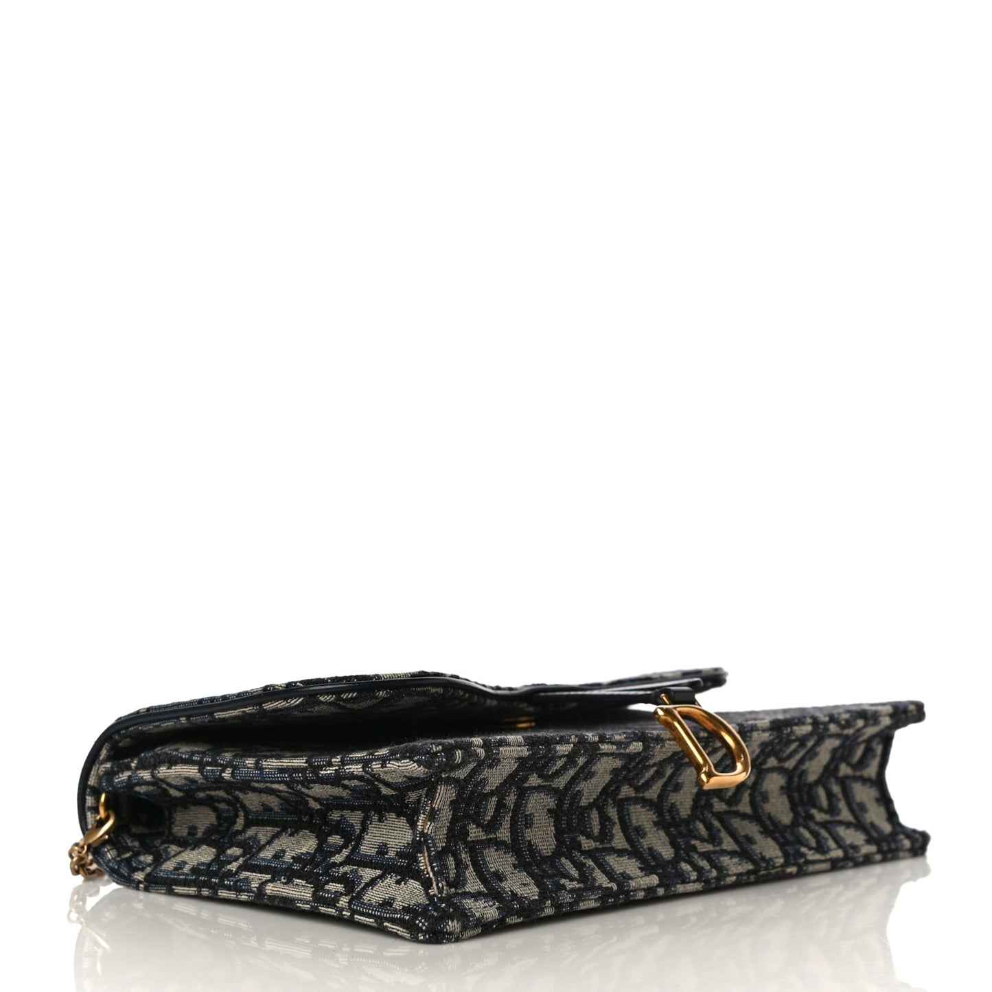 Oblique Saddle Chain Pouch Blue