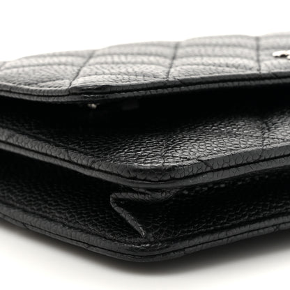 Chanel Caviar Quilted Wallet on Chain WOC Black 11 of 12