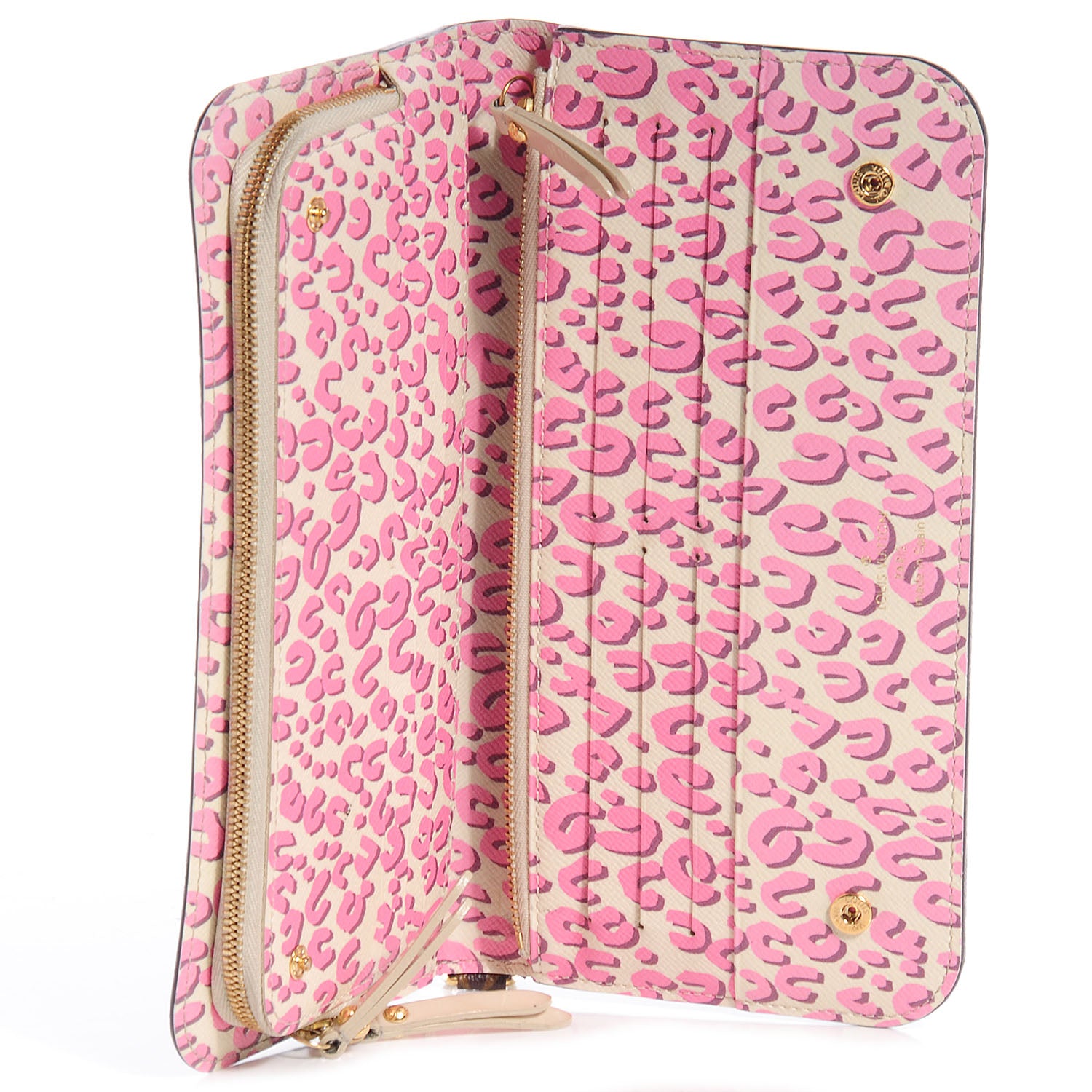 Louis Vuitton Monogram Leopard Insolite Wallet Blanc Corail 5 of 7