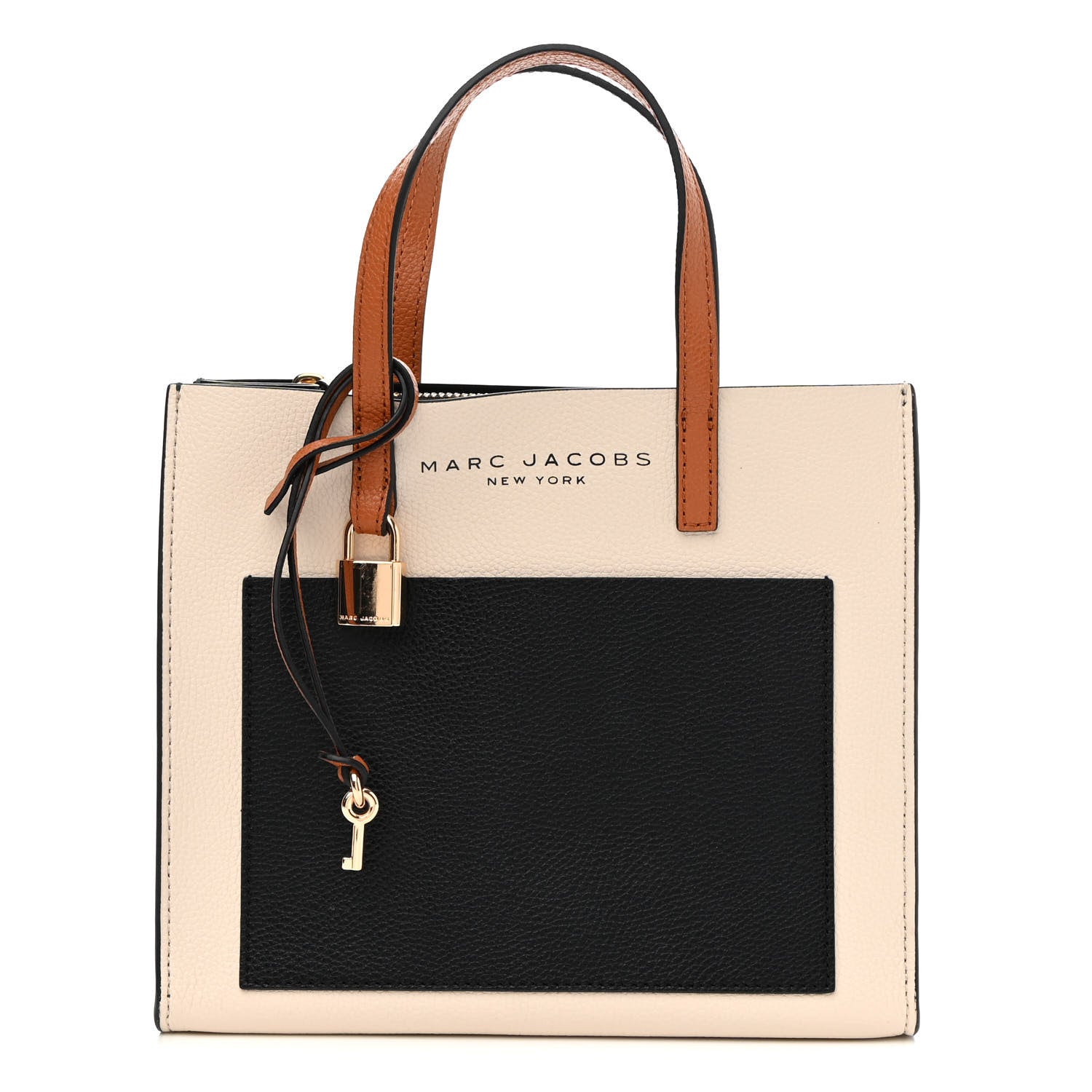 Marc Jacobs Calfskin Mini Grind Tote Bag Sandshell Multicolor 1 of 11