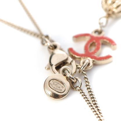 Chanel CC Tassel Necklace Gold 4 of 5