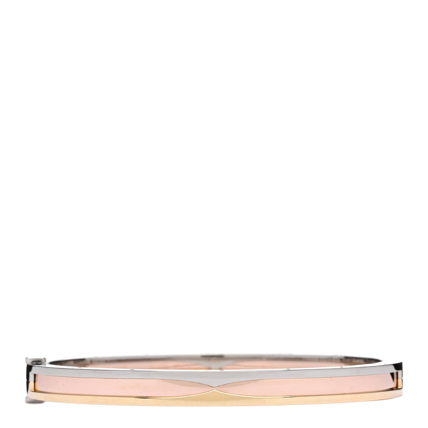 18K Rose White Yellow Gold Narrow B.Zero1 Bangle Bracelet S