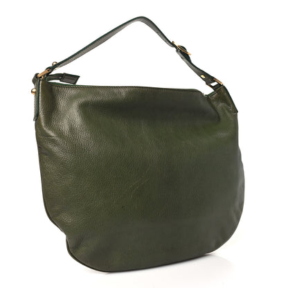 Gucci Leather Small Blondie Hobo Green 3 of 13