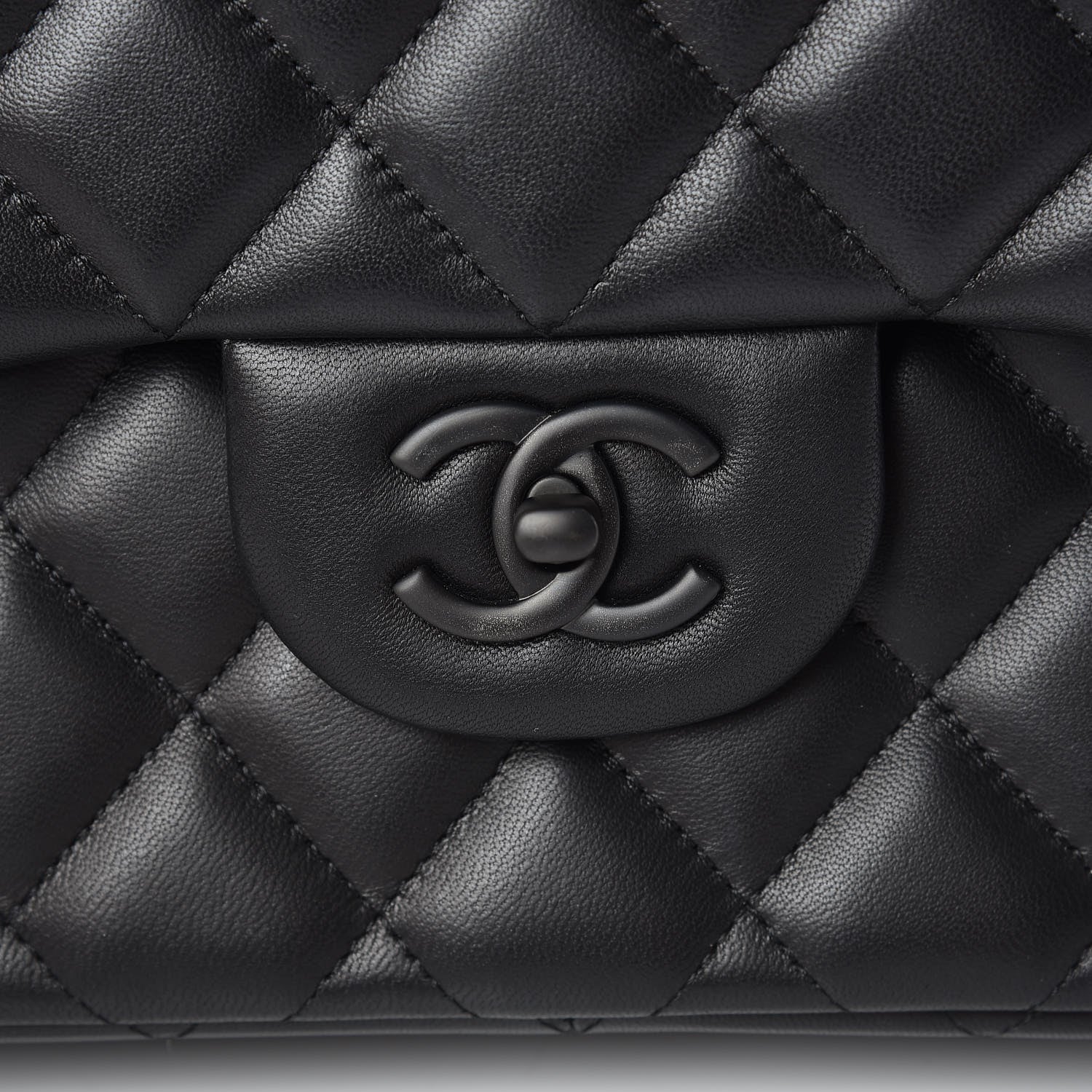 Chanel Lambskin Quilted Jumbo Double Flap So Black 10 of 25