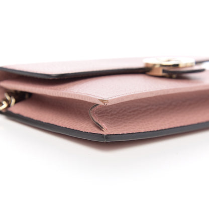 Gucci Dollar Calfskin Interlocking G Chain Wallet Soft Pink 6 of 8