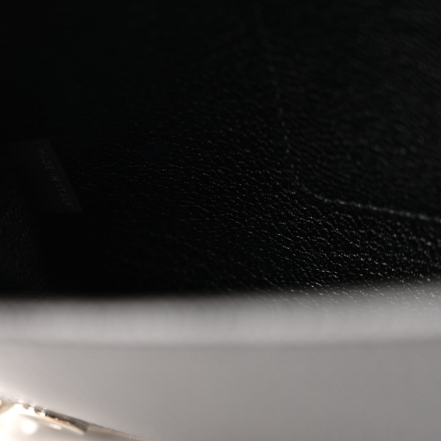Goatskin Madras Crystal Pearl Flap Clutch Black