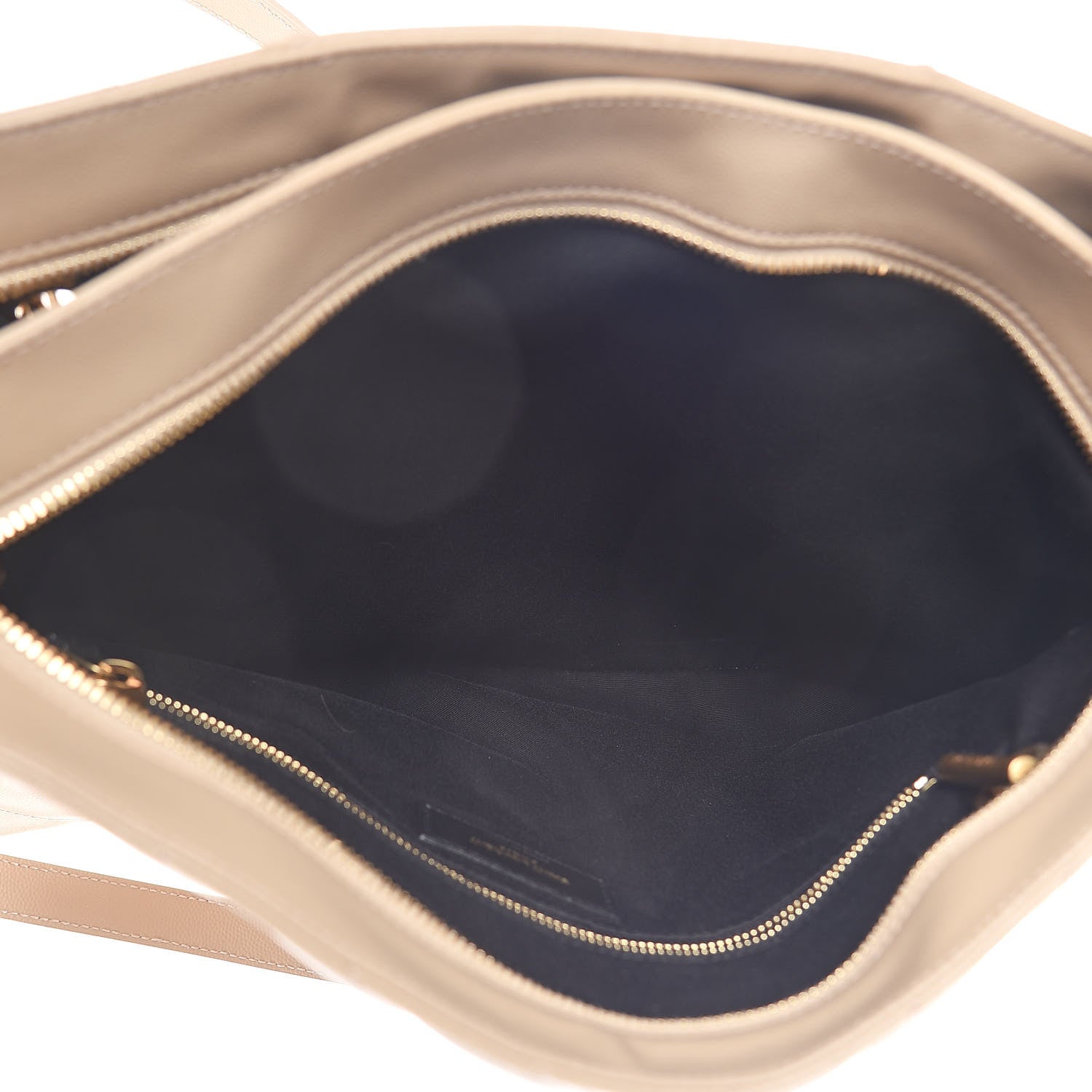 Saint Laurent Grain De Poudre Matelasse Chevron Medium Tribeca Shopping Bag Nude Powder 6 of 10