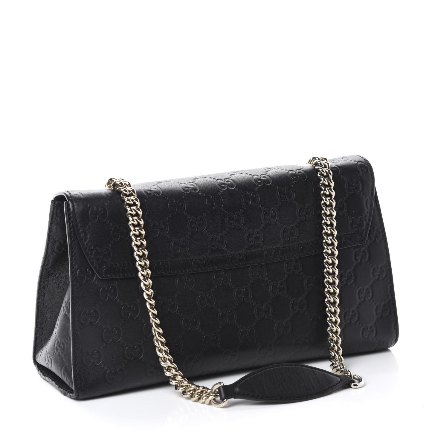 Guccissima Medium Emily Chain Shoulder Bag Black