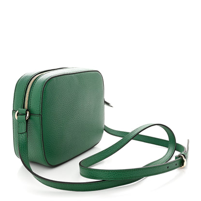 Gucci Pebbled Calfskin Small Soho Disco Bag Emerald Green 3 of 10