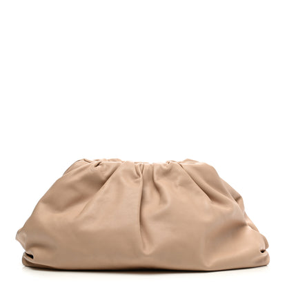 Bottega Veneta Smooth Butter Calf The Pouch Oversized Clutch Nude 1 of 8