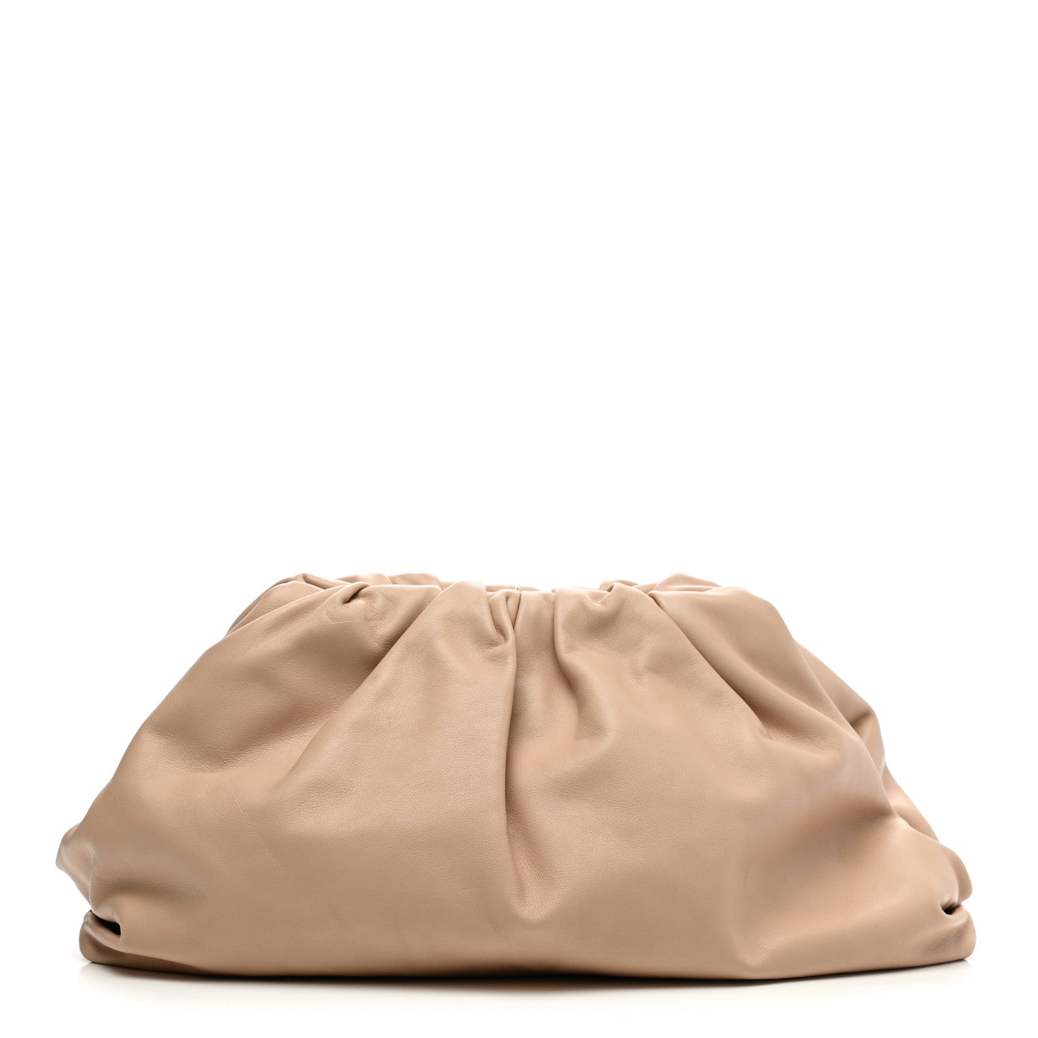 Bottega Veneta Smooth Butter Calf The Pouch Oversized Clutch Nude 1 of 7