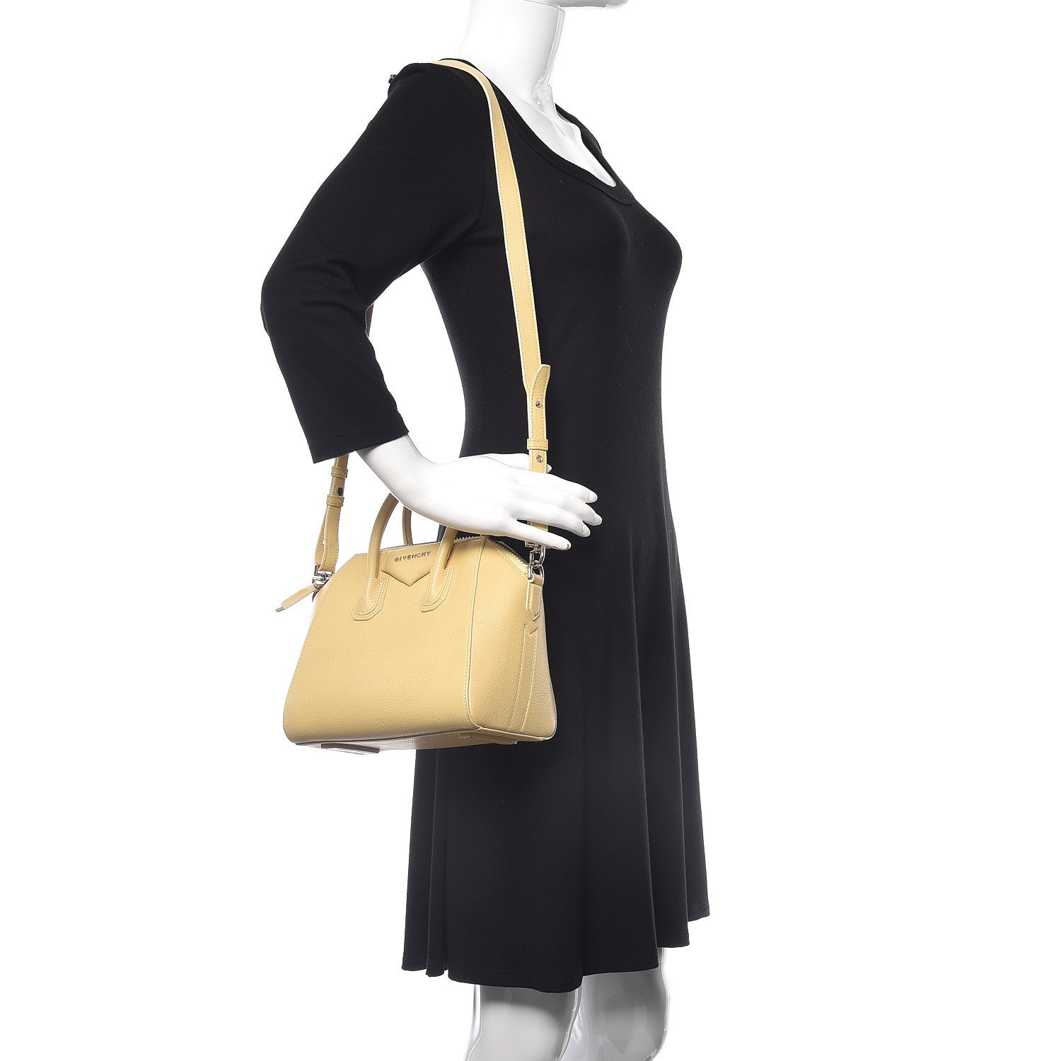 Givenchy Sugar Goatskin Mini Antigona Yellow 2 of 22