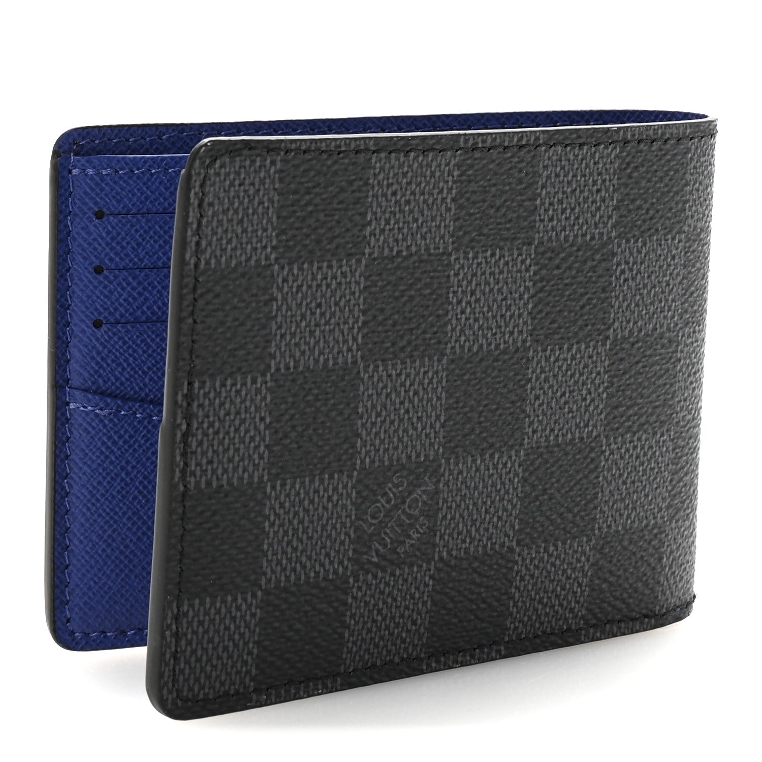 Louis Vuitton Damier Graphite Slender Wallet Blue 3 of 6