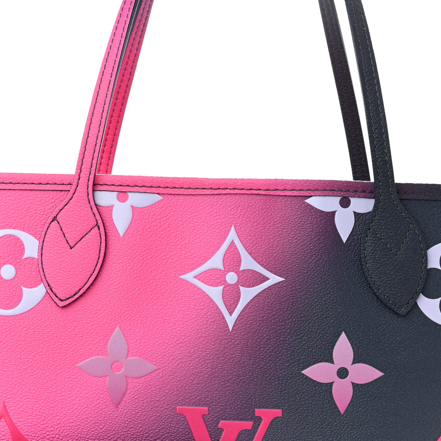 Monogram Giant Spring In The City Neverfull MM Midnight Fuchsia