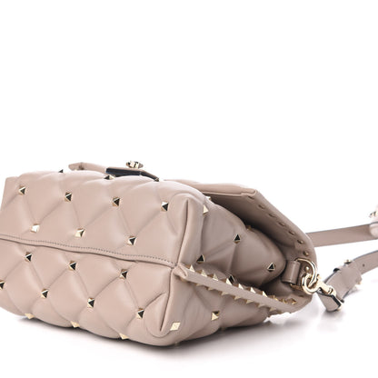 Valentino Garavani Nappa Medium Candystud Top Handle Bag Poudre 9 of 11