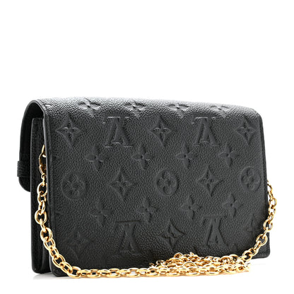 Louis Vuitton Empreinte Vavin Chain Wallet Black 3 of 13