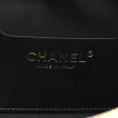 Chanel Shiny Aged Calfskin Quilted CC Pockets Jacket Waist Belt Bag Black 6 of 10