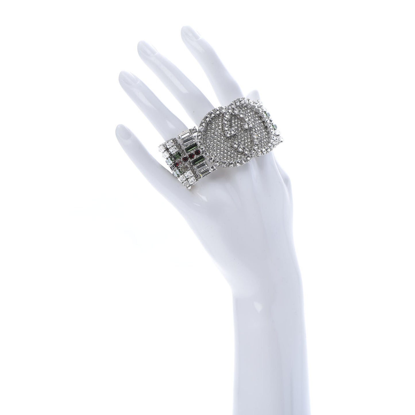 Crystals Double G Web Tennis Bracelet L