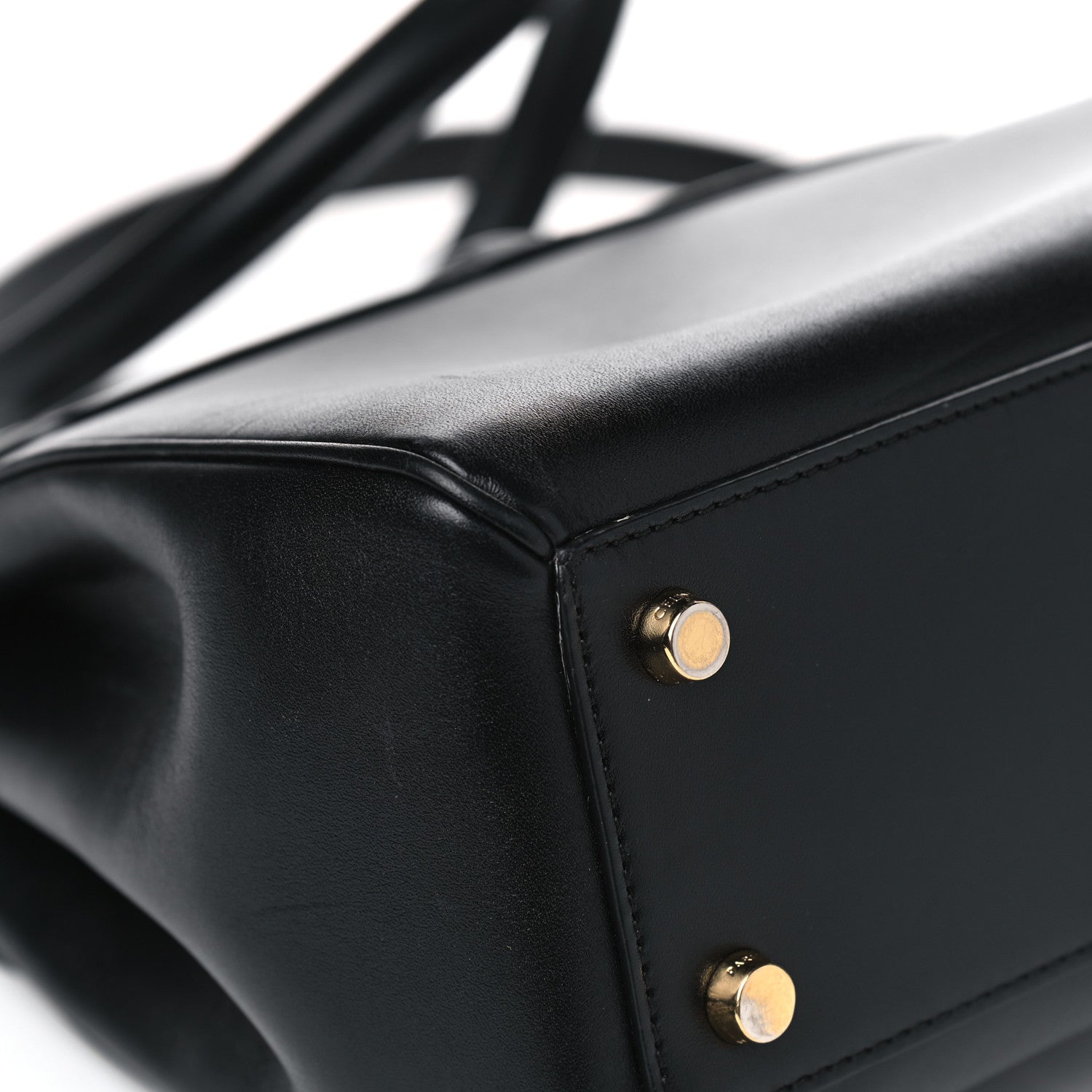 Celine Satinated Calfskin Small 16 Top Handle Bag Black 9 of 11