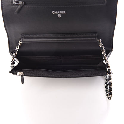 Chanel Caviar Sevruga Wallet On Chain WOC Black 7 of 11
