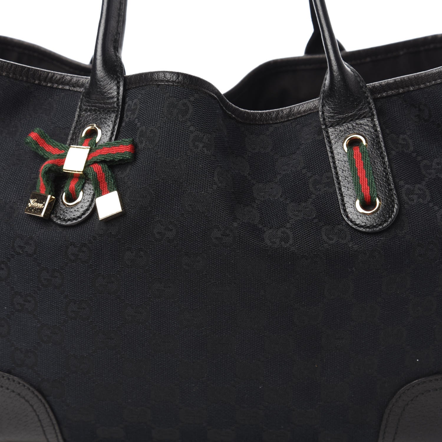 Gucci Monogram Medium Princy Tote Black 10 of 10