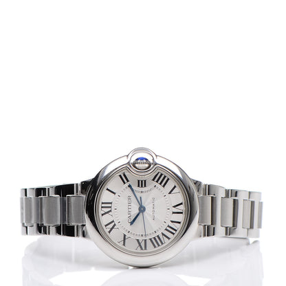 Cartier Stainless Steel 33mm Ballon Bleu De Automatic Watch 3 of 10