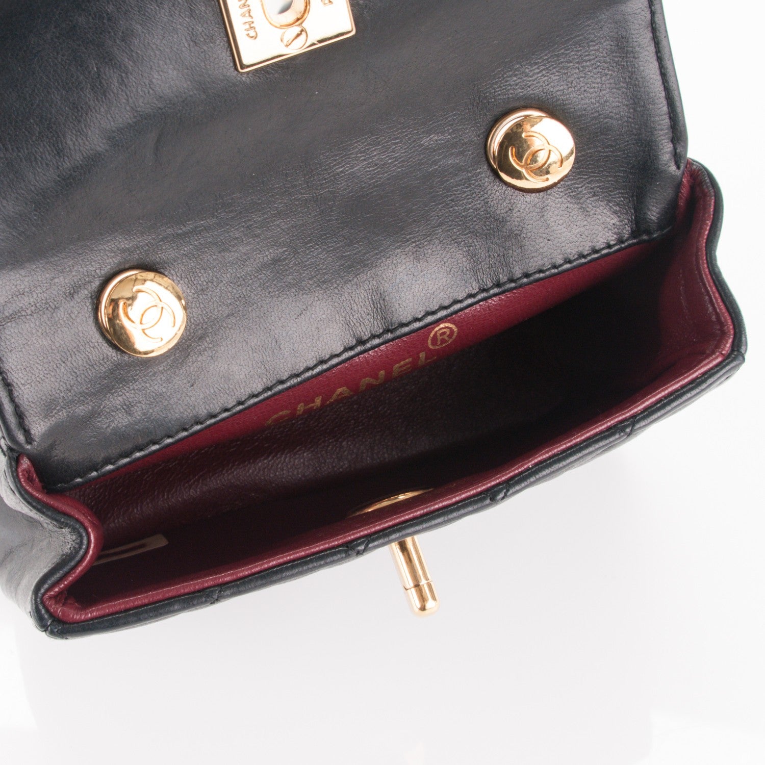 Chanel Lambskin Quilted Mini Flap Black 5 of 8