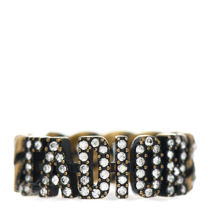 Christian Dior Metal Crystal J'Adior Ring M Gold 1 of 4