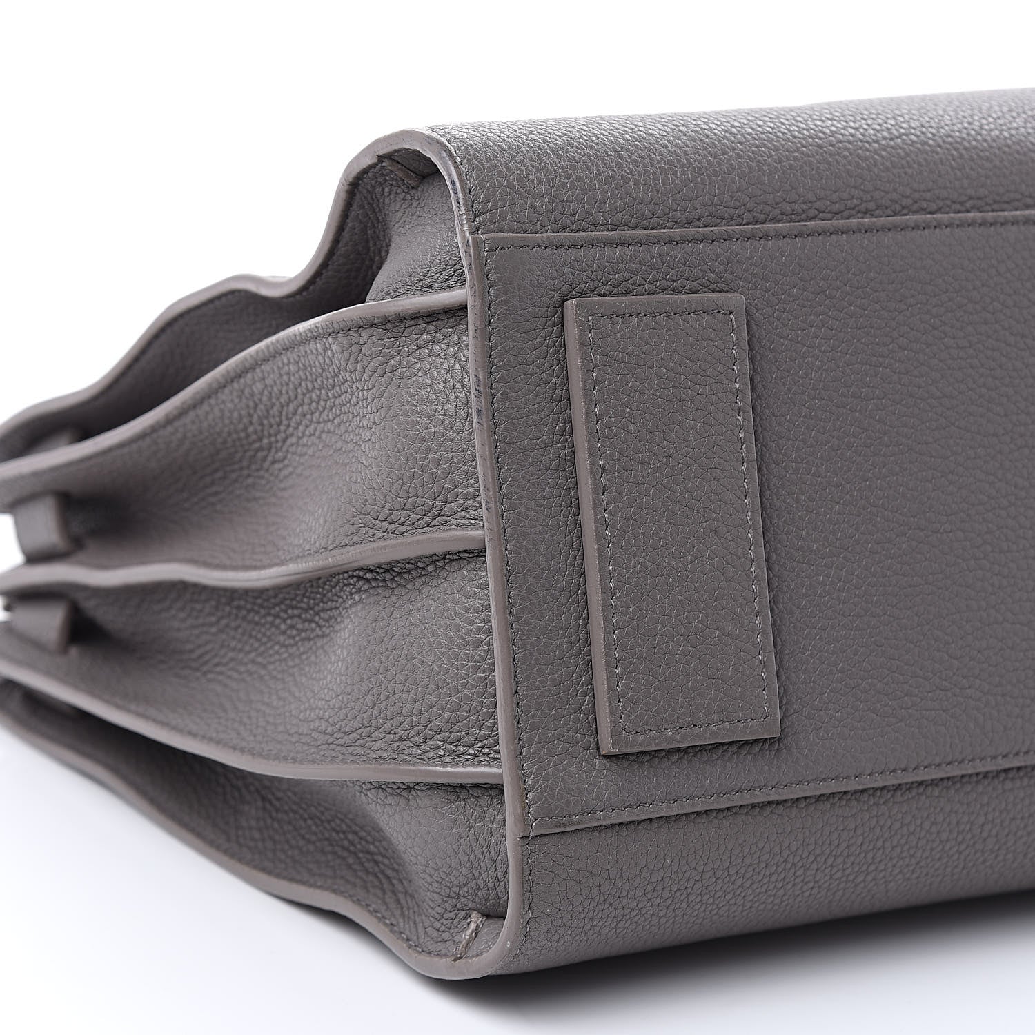 Saint Laurent Grained Calfskin Small Supple Sac De Jour Mouse Grey 9 of 13