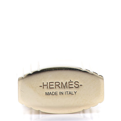 Hermes Permabrass Mini Loop Charms Cadenas Scarf Ring Gold 5 of 5