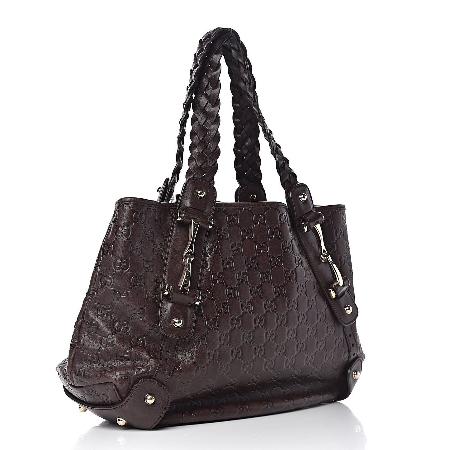 Guccissima Small Pelham Shoulder Bag Chocolate