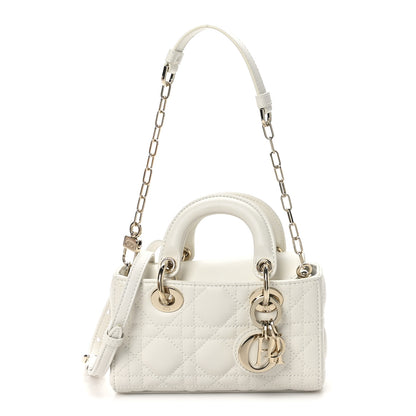 Christian Dior Lambskin Cannage Micro Lady D-Joy Latte 1 of 11