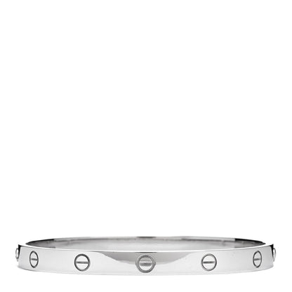 Cartier 18K White Gold LOVE Bracelet 19 2 of 4
