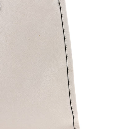 Marc Jacobs Grained Calfskin Wingman Shopping Tote White 14 of 15