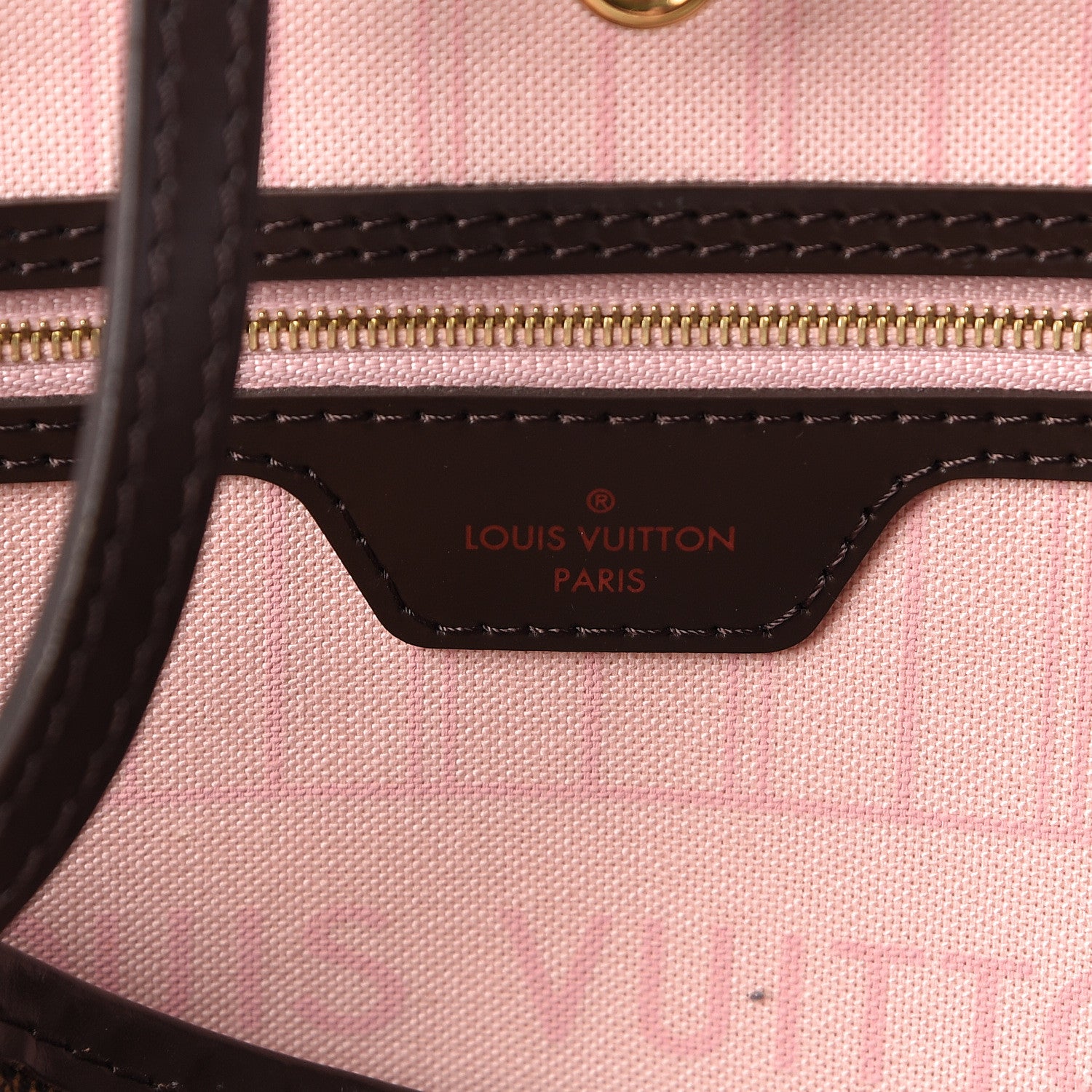 Louis Vuitton Damier Ebene Neo Neverfull MM Rose Ballerine 7 of 11